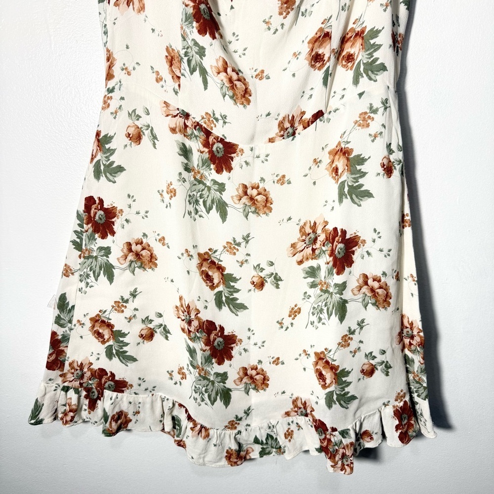 Reformation White Floral Mini Dress - Picture 11 of 16